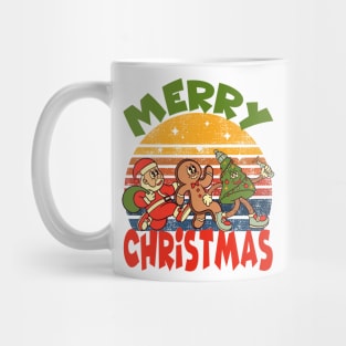 Merry Christmas - 2. Santa Claus, Gingerbread man, Christmas tree Mug